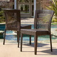 Wanita Stacking Patio Side Chair (Set of 2)